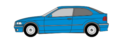 Coupe autó üveg belátás elleni üvegfóliázás