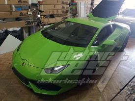 Lamborghini Huracan autófóliázás: 3M venture shield kavicsfelverődés elleni autó fóliával 5