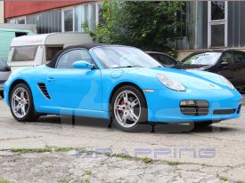 Porsche Boxter autófóliázás: Avery gloss light blue cb1510001 autó fóliával 01