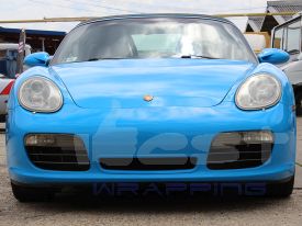 Porsche Boxter autófóliázás: Avery gloss light blue cb1510001 autó fóliával 02