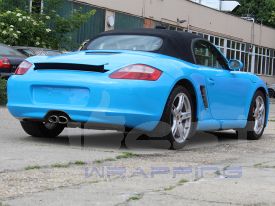 Porsche Boxter autófóliázás: Avery gloss light blue cb1510001 autó fóliával 07