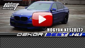BMW 7 autófóliázás: Teckwrap Blue Gem Gal02 autó fóliával video