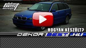 BMW e46 autófóliázás: Teckwrap Pearl Blue vch302 autó fóliával video