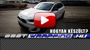 BMW X2 2019 autófóliázás: Avery Gloss grey cb1550001 autó fóliával