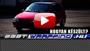 Citroen Saxo autófóliázás: Teckwrap True Blood Gal 01 autó fóliával