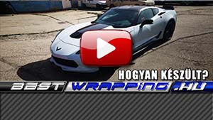 Corvette Z06 carbon 65 edition autófóliázás: 3M Ventureshield kővédő, kavicsfelverődés elleni autó fóliával