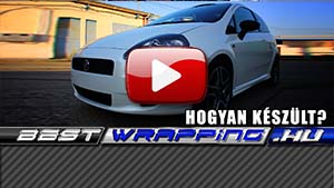 Fiat Grande Punto autófóliázás: Avery pearl white cb1610002 autó fóliával