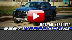 Ford Ranger Raptor autófóliázás: KPMF k88001 transparent autó fóliával  video