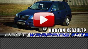 Kia Sorrento autófóliázás: Avery matte metallic blue as9080001 autofoliaval autó fóliával