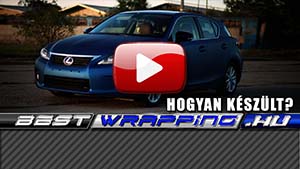 Lexus Ct 200H autófóliázás: Avery matte metallic blue as9080001 autó fóliával