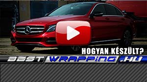Mercedes C200 autófóliázás: Teckwrap True Blood Gal 01 autó fóliával