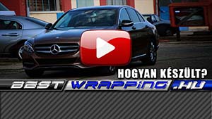 Mercedes C220 autófóliázás: Avery gloss metallic brown cb1630001 autó fóliával