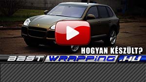 Porsche Cayenne autófóliázás: Teckwrap matt metallic bond gold ECH17 autó fóliával video