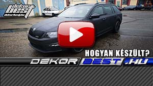 Skoda octavia rs kombi autófóliázás: Onfk Camouflage rounded 003 ultra dark autó fóliával