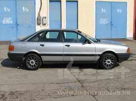 Audi 80S autófóliázás: Avery metál ezüst autó fóliával 4