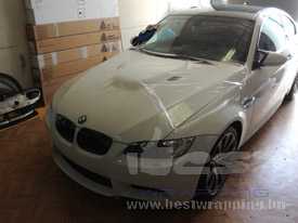 BMW M3 autófóliázás: 3M kővédő / kavicsvédő autó fóliával 5